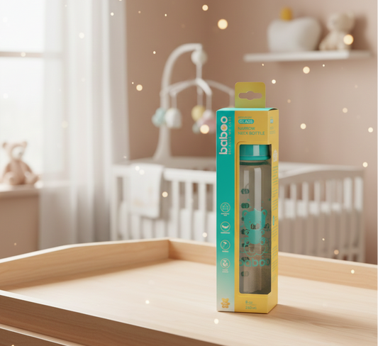 Biberon anti-colique en verre BABOO