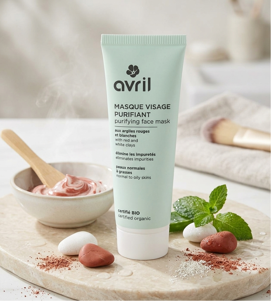 Masque visage purifiant 50ml - Certifié bio