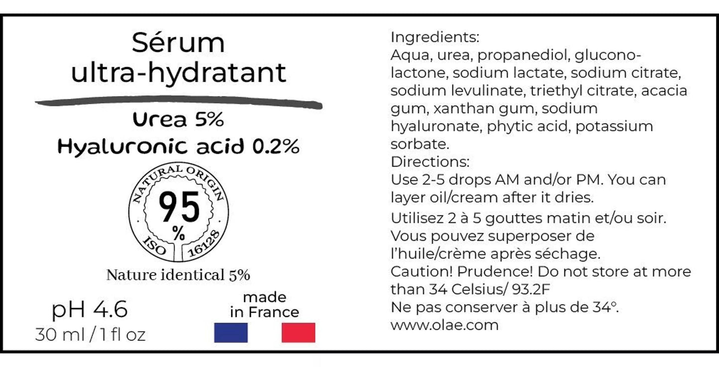 Serum ultra hydratant Urea 5% et HA