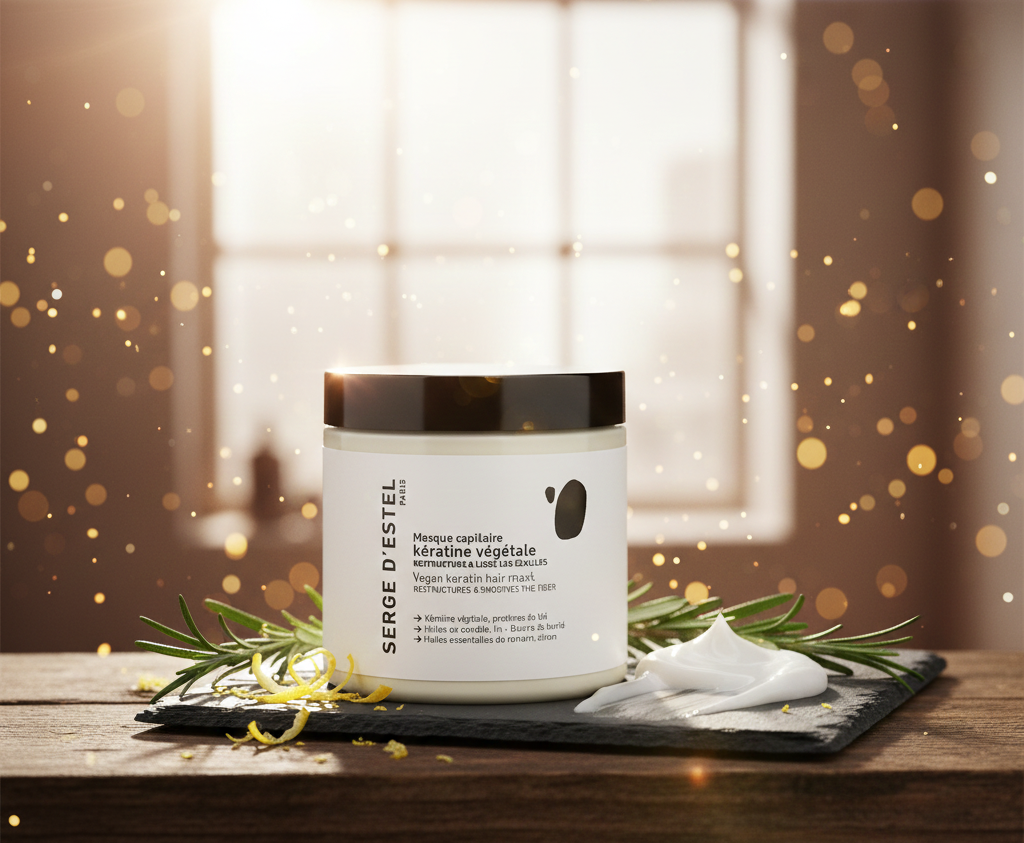 Masque Kératine Végétale 250g Cheveux Abimés