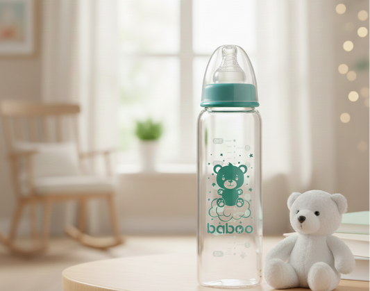 Biberon anti-colique en verre BABOO